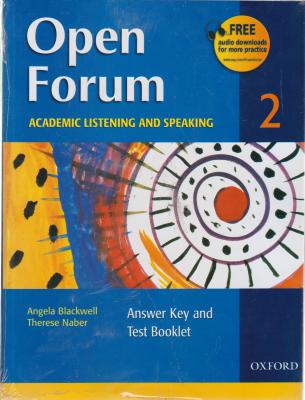 کتاب 2 Open forum academic listening and speaking اثر آنجلا بلکول