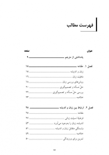 زبان و اندیشه اثر نیک لاند ترجمه حبیب الله قاسم زاده