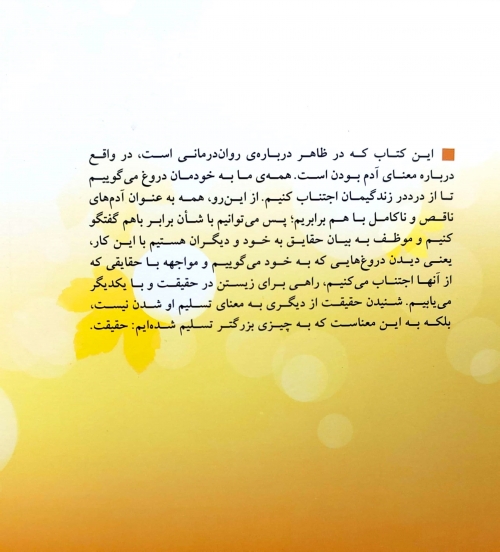 کتاب دروغ هایی که به خود می گوییم اثر جان فرد ریکسون ترجمه علیرضا منشی ازغندی نشر بینش نو