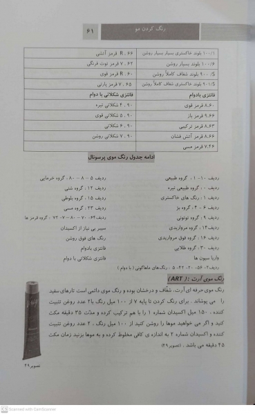 کتاب رنگ کردن موی زنانه اثر دکتر فاطمه باستانی - فاطمه کاویانی نشر فن برتر