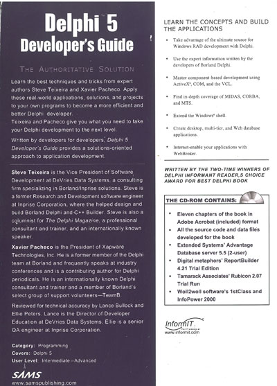 Delphi 5 Developer's Guide