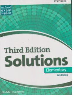 کتاب  solution elementary ( سولوشن المنتری ) اثر تیم فالا  نشر جاودانه جنگل