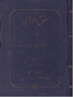 کتاب حقوق امور حسبی ( جلد اول ) : قواعد عمومی و مسائل حجر اثر عبدالله خدابخشی نشر شرکت سهامی انتشار